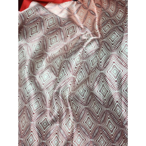 Shamask Printed Lined Sangria Open Front Jacket 3 - Picture 4 of 5